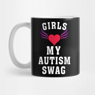 Girls Love My Autism Swag Funny Autistic Boy Gifts Awareness Funny Gift Mug